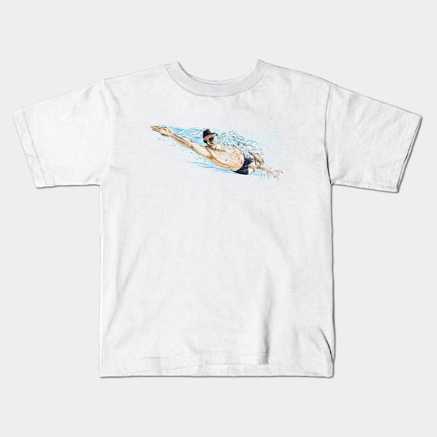 Schwimmer Kids T-Shirt by sibosssr